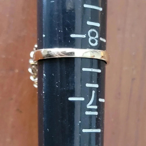 VINTAGE 14K YELLOW GOLD HAND MADE NATURAL SAPPHIRE RING BASKET DESIGN SIZE 7 3/4 - Picture 12 of 14